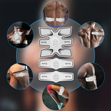 OSITO 3 Sets Massager Machine Stimulator Fitness Trainer Arm,Waist,Leg Abdominal