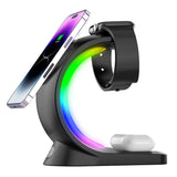 4 In 1 Magnetic Wireless Charger Fast Charging For Smart Phone Light Charging Station