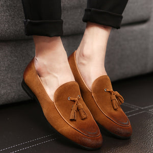 Pea Shoes Leather Shoes for Men