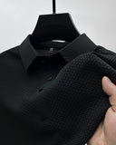 Mesh Ice Silk Short Sleeve T-shirt Mens Clothing