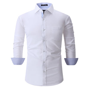 Solid Color Casual Breathable Non-ironing Men's Shirt