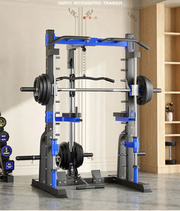 Smith Machine Fitness Equipment Squat Push Rack Multi-Function Trainer Household Gym