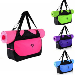 48*24*16cm Multifunctional Yoga Mat Bag Duffle Bag Fitness Yoga Bag Waterproof Yoga Pack Sports Gym Travel Handbag (No YogaMat)