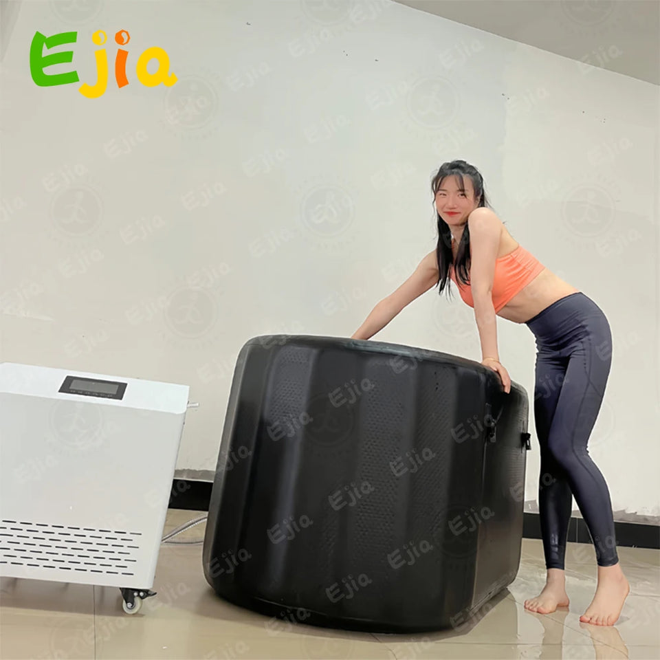 Inflatable Insulated Ice Bath Tub/Durable Freestanding Soaking Tub/Portable Cold Plunge Spa Tubs Recovery Pod For for Athletes
