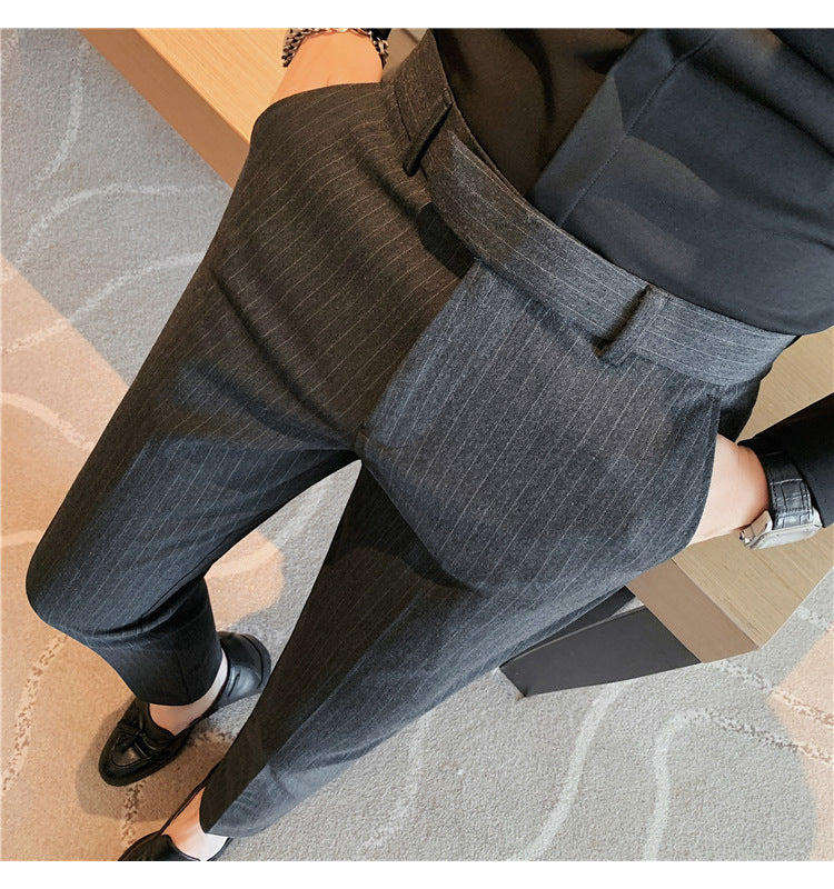 Slim Fit Quality Spring And Autumn Trousers Business Straight Pants
