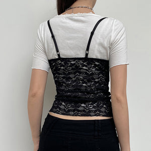 V-neck Lace-up Camisole Hot Girl Inner Wear Waist-controlled Base Top