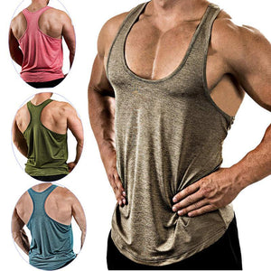 Men's Muscle Fitness Sports Workout Cross Fit Gym Weight Lifting Tank
